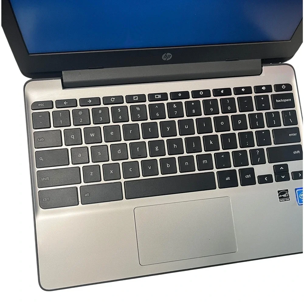HP Chromebook 11 G5 Laptop Intel Celeron 11.6 Inch ChromeOS Silver Black
